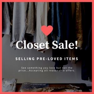 Closet sale of pre loved items 💕